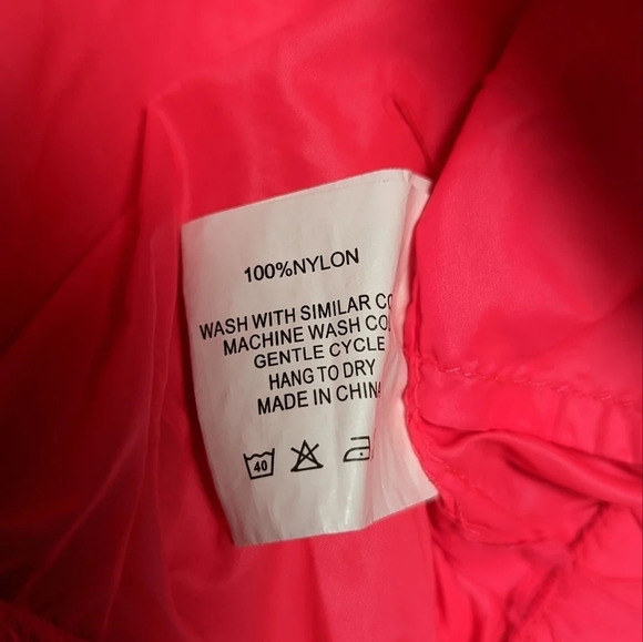 Zyia Hot Pink Hoodie Light Windbreaker Size XXL - Picture 9 of 9